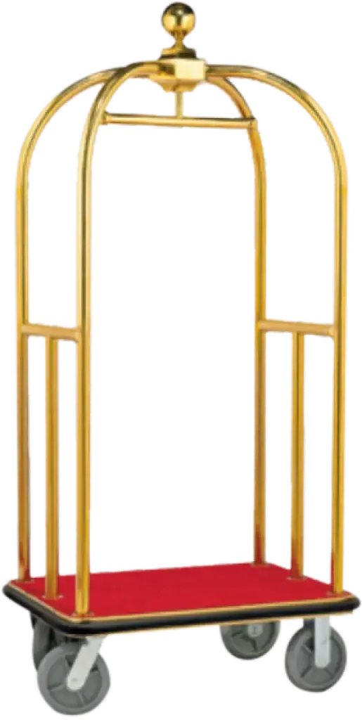 [24304] عربة عفش مقاس كبير 110*66*186  لون ذهبي