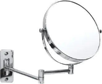 [24305] مراة حمام دائريه مكبرة كروم - 8  انش - 5X