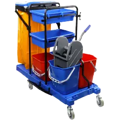 [24311] عربة نظافة متعددة الاستخدامات - لون أزرق
